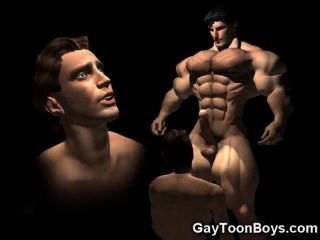 العضلات 3D مثليون جنسيا الديك الخيال!