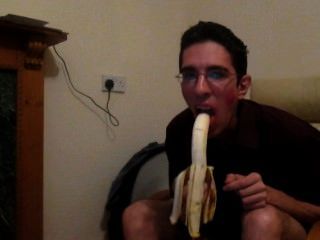 شاذ جنسيا الموز أكل